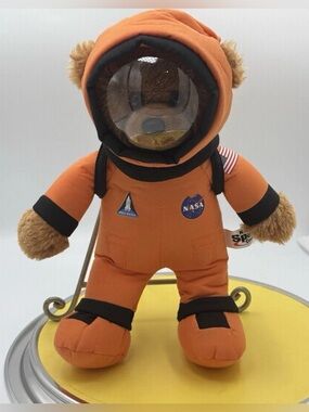 ASTRONAUT TEDDY BEAR Kennedy Space Center Plush Stuffed Toy NASA Artemis 12"